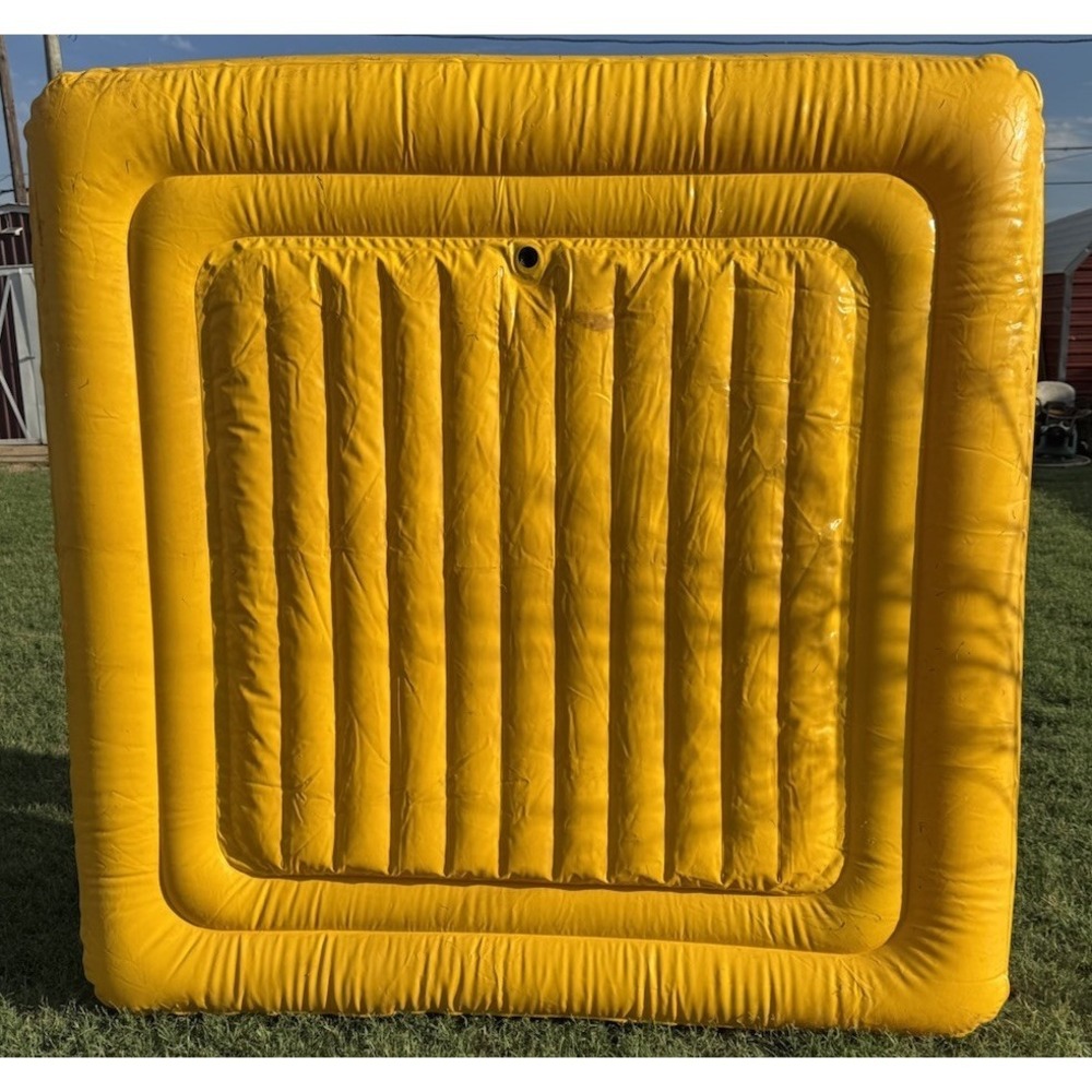 Rare Discontinued Yellow Vintage Coleman Inflatable Party Platform Raft 6 Person - Picture 3 of 7